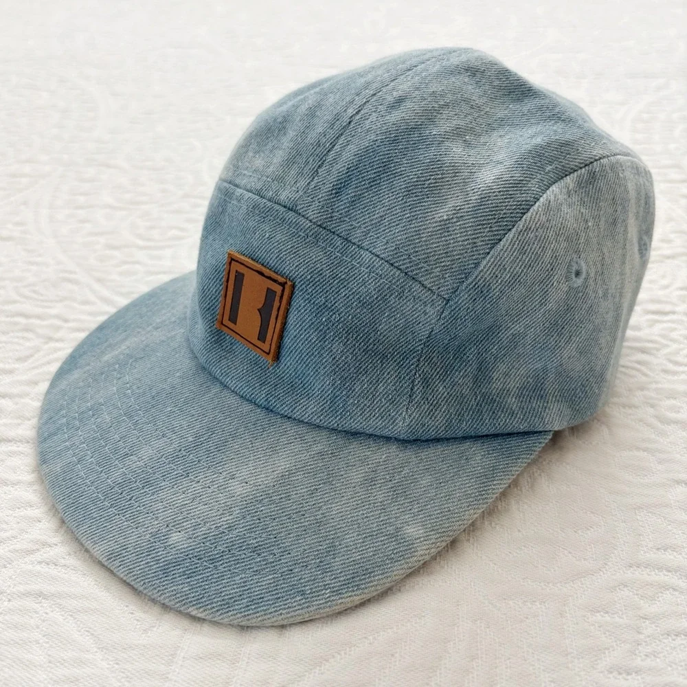 Beau Hudson Toddler Light Wash Denim 5 Panel Cap